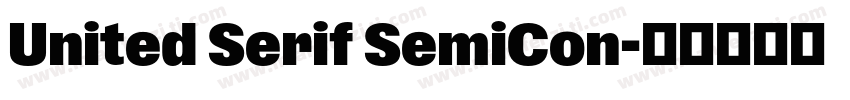 United Serif SemiCon字体转换